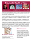 Injuries to Mouth or Face