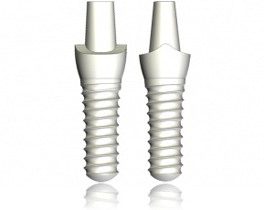 Ceramic zirconia dental implants